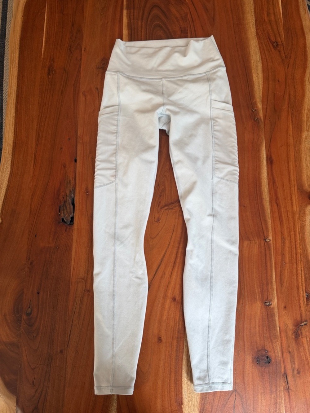 Fabletics PowerHold Leggings in Light Gray